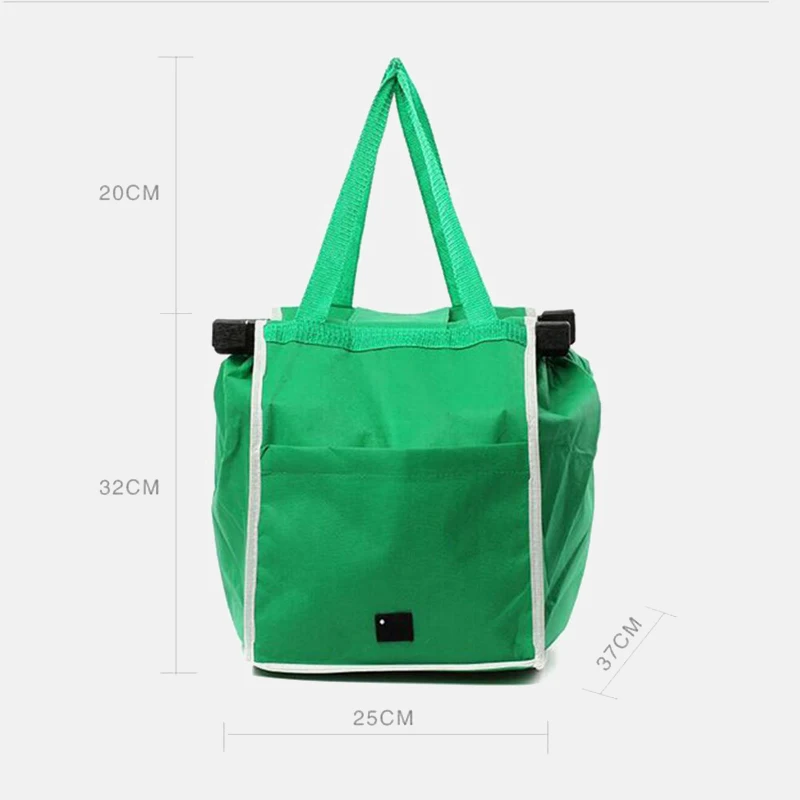 

Eco-Friendly Supermarket Thicken Trolley Foldable Reusable Shop Handbag Cart Portable Supermarket Bags