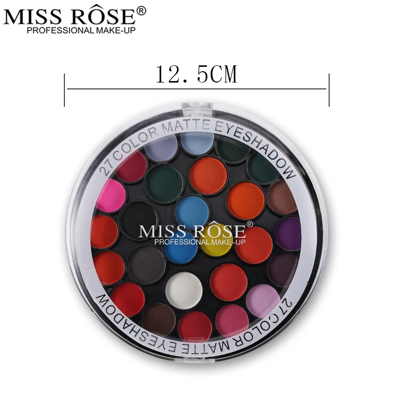 Палитра теней для век Miss Rose 27 цветов матовые тени телесного цвета набор