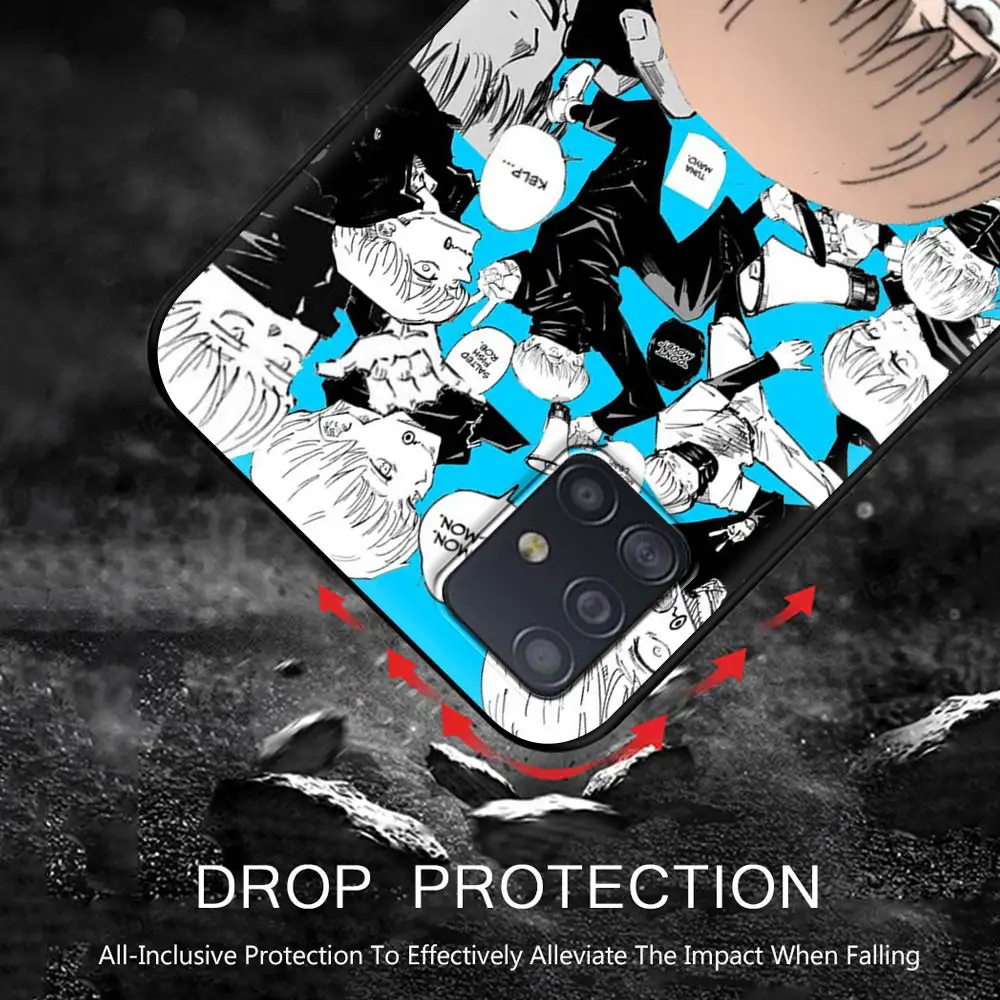 

Jujutsu Kaisen Cool Anime Phone Case for Samsung Galaxy A51 A71 A21S A12 A11 A31 A52 A41 A32 5G A72 A02S Silicon Back Cover