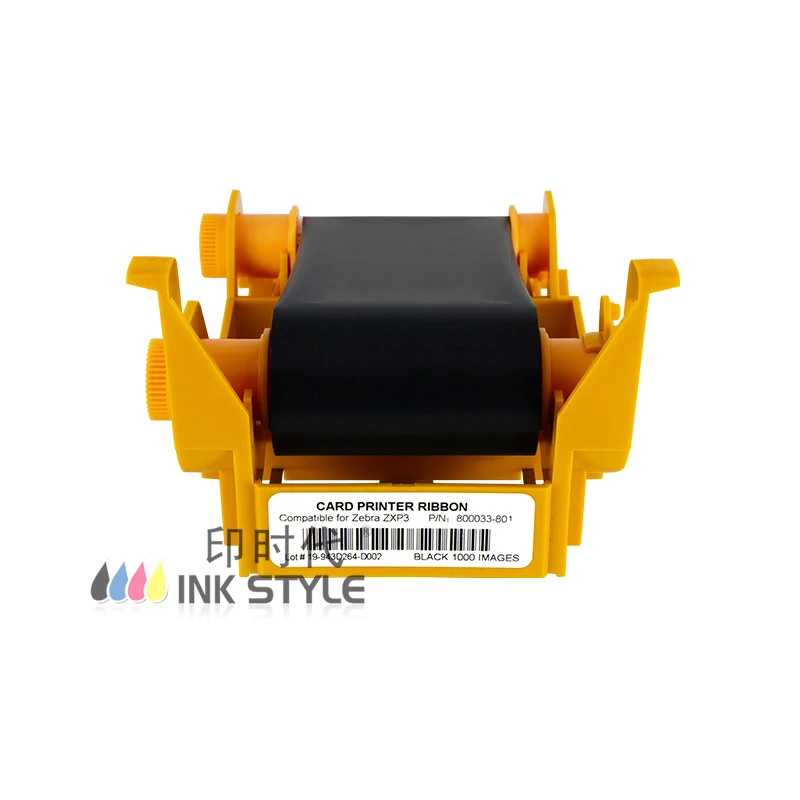 10 шт./лот Generic 800033 801 черная монохромная лента 1000 принтов для Zebra ZXP Series 3 Card Printer|card