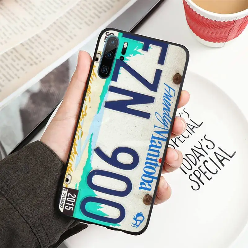 

License New York plate number Phone Case For Huawei honor Mate P 9 10 20 30 40 Pro 10i 7 8 a x Lite nova 5t