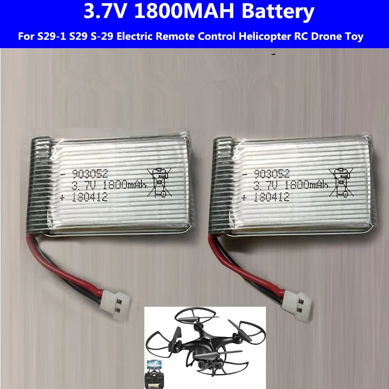 2 шт. или 3 4 7 в 1800 мАч батарея для S29 S-29 S29-1 Электрический 1080P wifi FPV камера селфи
