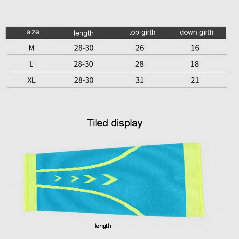 Нейлоновые Компрессионные рукава для голени 1 пара мужчин женщин фитнес
