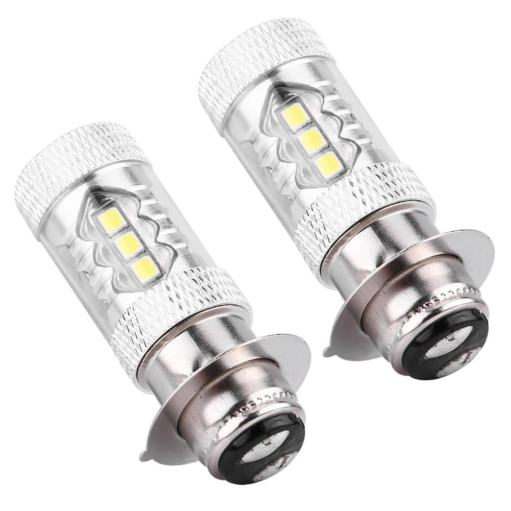 

2 Pcs Motorcycle 80W 800LM Super Bright Conversion LED Headlight Light Bulb Low Consumption White Light 6500k Color Temperature