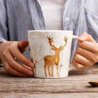 matte ceramic mug coffee cups turkish coffee cup free shipping northern european style deer mugs tyeso service a cafe for coffee