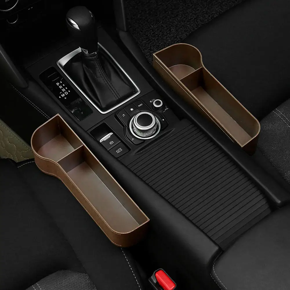 

Car Seat Gap Storage Box Cup Pocket Catcher Organizer Phone Keys Bottle Cups Holder Multifunctional Car Accessories Organizer
