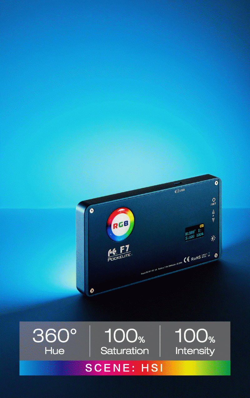 Falcon Eyes RGB мини светодиодный светильник для видео 2500 K-9000 K с регулируемой яркостью на фотокамере светильник ing Video Studio DSLR camera светильник F7
