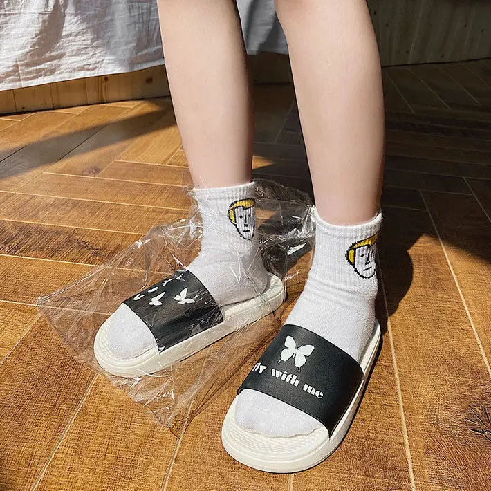 Удобные корейские Симпатичные Мультяшные тапочки ins женская подвеска Xia Baiji