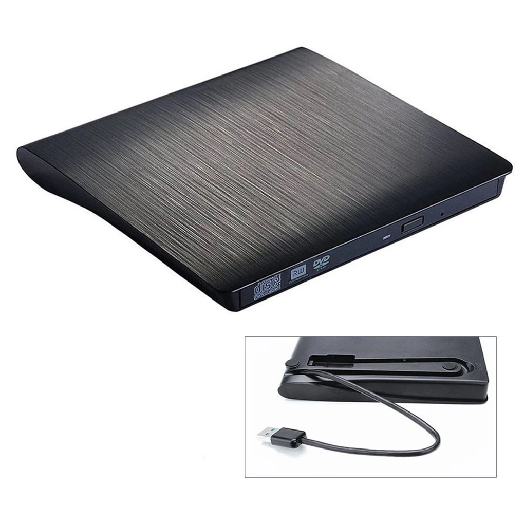 Portable USB 3.0 DVD-ROM Optical Drive External Slim CD ROM Disk Reader Desktop PC Laptop Tablet Promotion DVD Player |