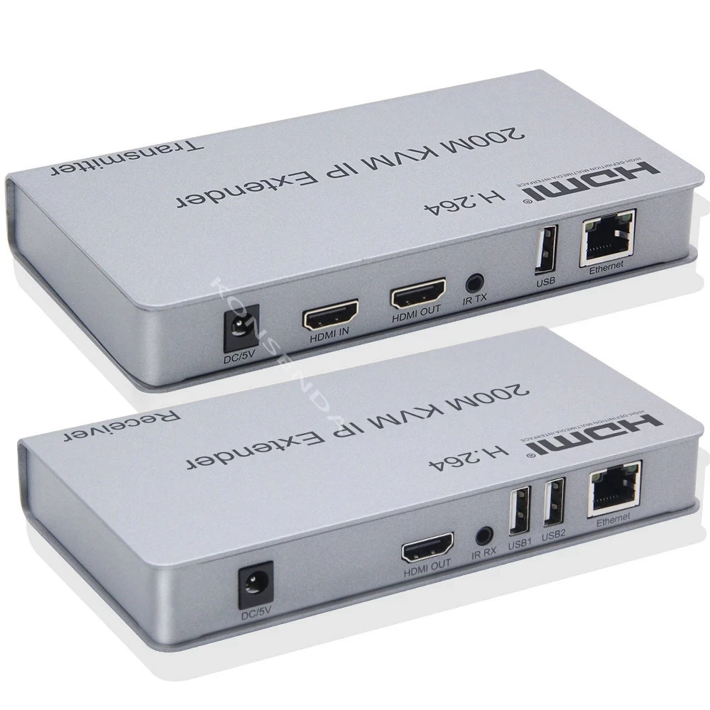 Квм-удлинитель H.264 HDMI по IP RJ45 Ethernet сетевой квм-Удлинитель 200 м UTP/STP квм-удлинитель