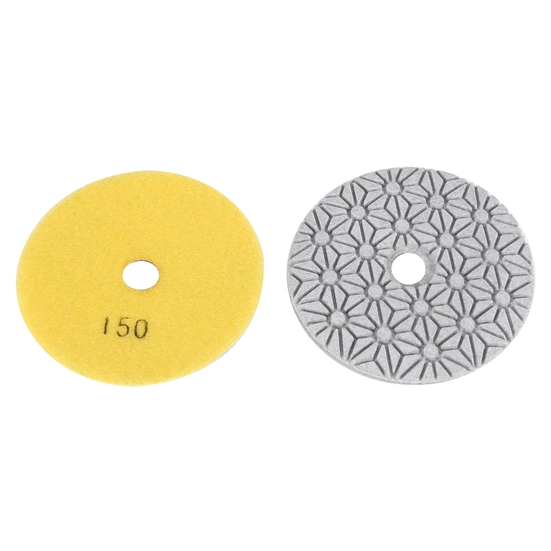 

5Pcs 4 Inch Diamond Polishing Pads 100mm Flexible Wet Concrete Floor Polishing Pad for Granite Marble Grinding Disc