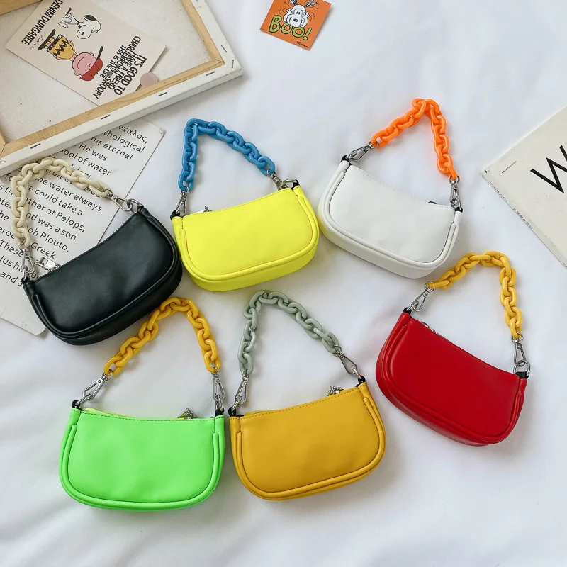 

Children Mini Handbag 2021 Cute Candy Color Crossbody Bags for Kids Girls Small Coin Wallet Hand Bags Tote Baby Purse