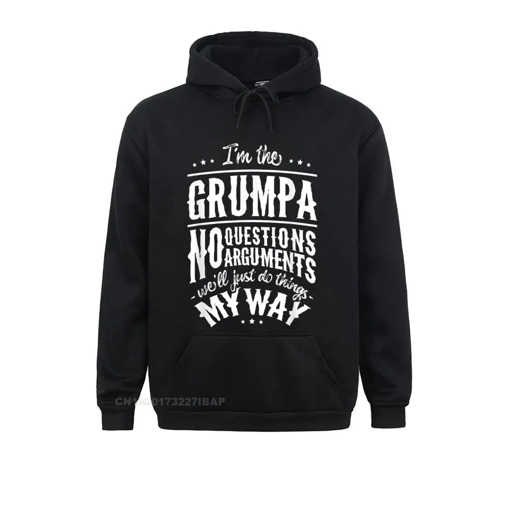 Grumpa Way Funny Grandpa Father's Day Hoodie Men Fitted Outdoor Hoodies Summer Long Sleeve Sweatshirts For Women Normal Hoods