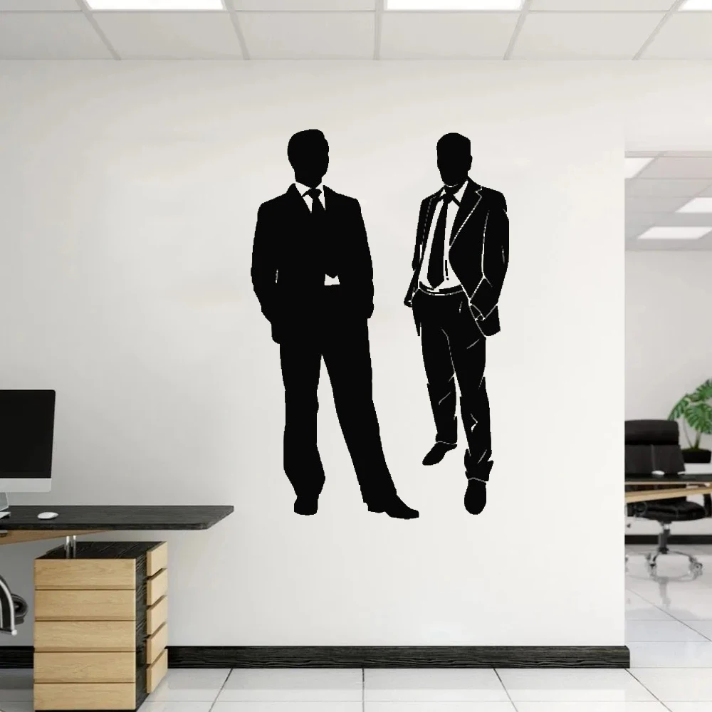Наклейка на стену для работы в команде и офиса деловой человек декоративный