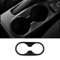 abs redcarbon fibermatte water cup cover trim car styling accessories for 2015 to 2018 mazda 2 demio dl sedan dj hatchback