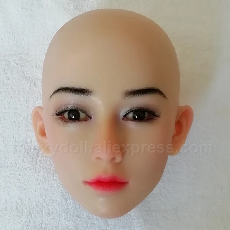 2021 NEW SILICONE SEX DOLL HEAD for 145-175cm height Japanese European real love Sex Doll For using implanted hair eyebrows | Красота и