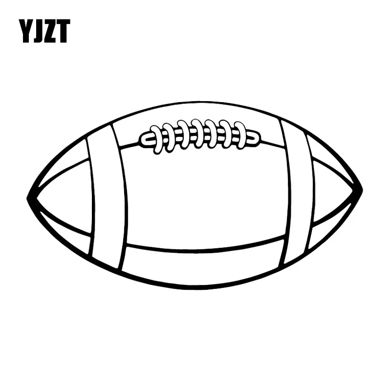 YJZT 17X9 4 см регби мяч индивидуальный Декор автомобиля Наклейка аксессуары C25-0393