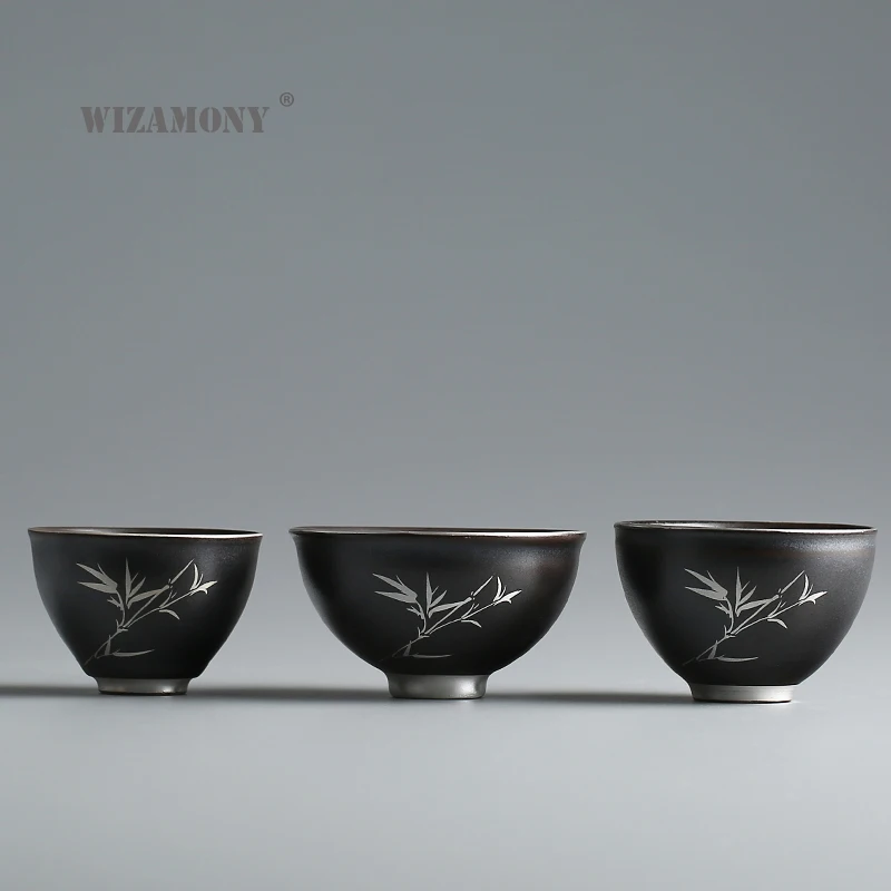 WIZAMONY серебристая окрашенная посуда для напитков Jingdezhen чайный набор чайная чаша