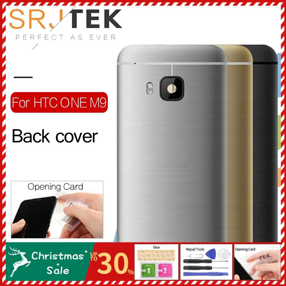 SRJTEK задняя панель корпуса для htc One M9 задняя крышка батарейный отсек с громкостью+ Кнопка питания+ объектив камеры M9 запасные части