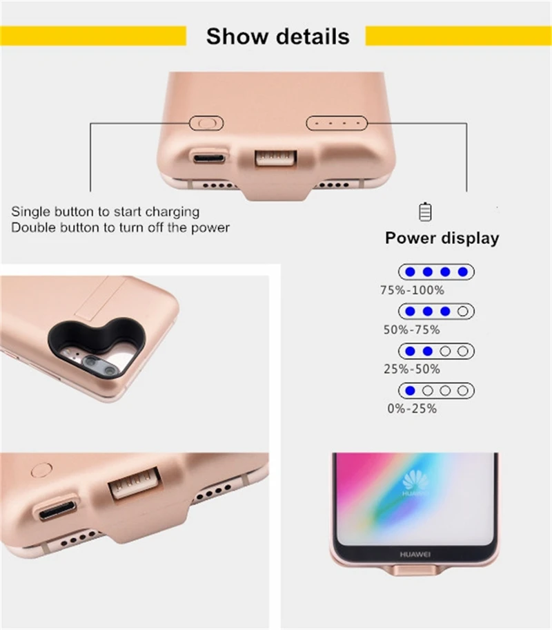 Портативный внешний аккумулятор зарядное устройство чехлы для Xiaomi Redmi 6A чехол