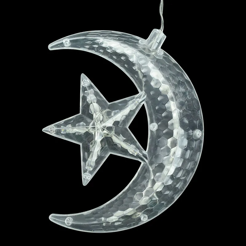 

3 Metre Led Fairy Light Garland Ramadan Mubarak 12 Moon/Star Lamp 220V EU Birthday Lights Curtain Decorations for Home Window
