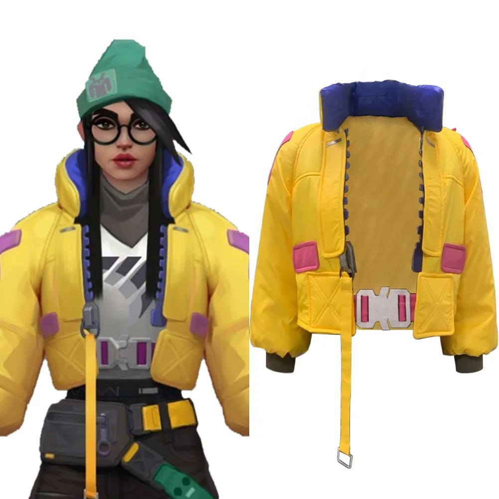 

Fast Shipping Anime Valorant Killjoy Cosplay Costume Coat Bag Outfits Halloween Carnival Suit Men Women Autumn winter long Coat