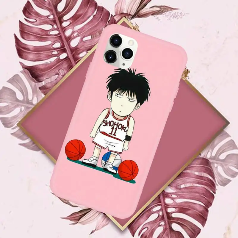 

Slam Dunk anime fashion Phone Case Candy Color for iPhone 11 pro XS MAX 8 7 6 6S Plus X 5S SE 2020 XR