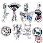 Шармы plata of ley 925 Оригинальный Ocean комплект из 3 частей Шарм-Бусина Подходит Для оригинальных браслетов Pandora DIY ювелирные изделия для женщин подарок