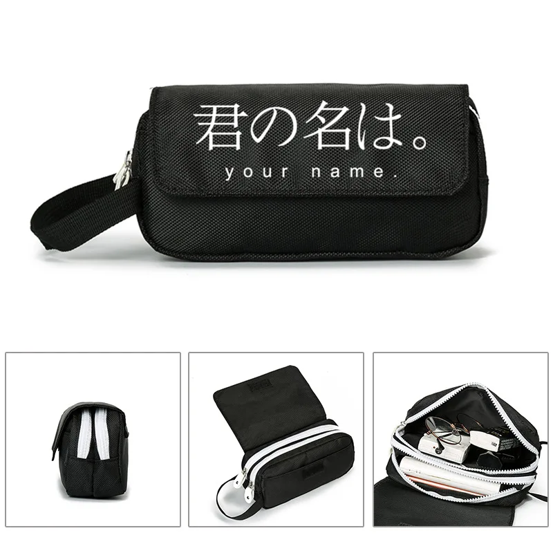 

Кошелек для косплея аниме с вашим именем, портативный косметический Чехол, Студенческая Фотосумка, ручная Сумочка, подарок