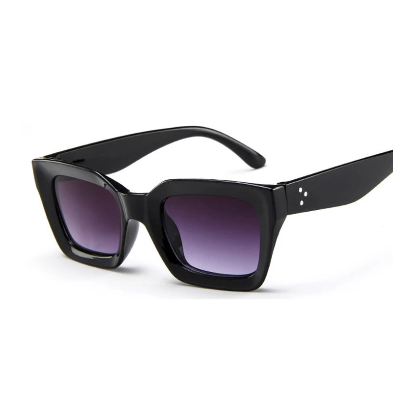 Солнцезащитные очки в пластиковой оправе для мужчин и женщин модные темные с