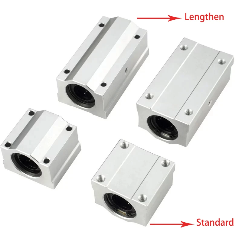 

1Pcs Linear Motion Ball Bearing Slide Block SC6/8/10/12/13/16/20/25/30-60UU/LUU For CNC 3D Printer