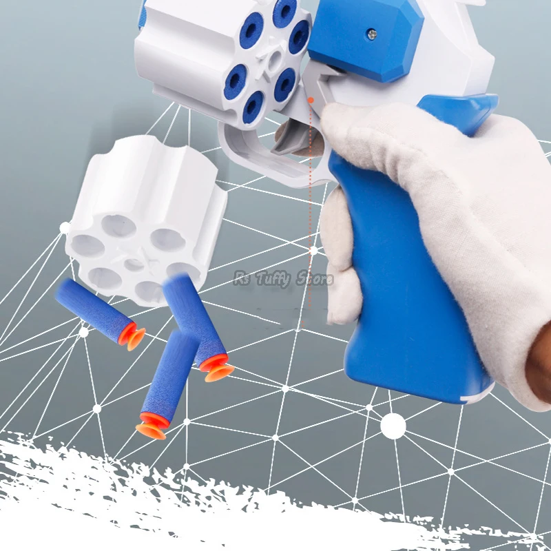 Электронный револьвер мягкие пули моделирующая модель игрушечного пистолета