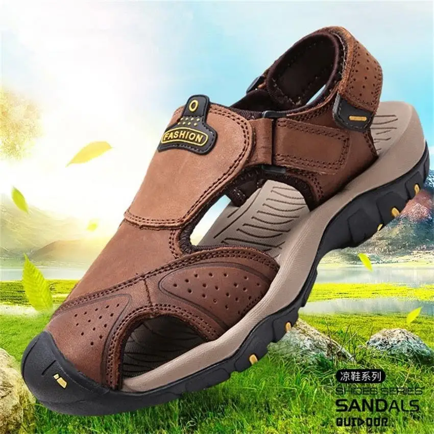 Мужские летние спортивные уличные сандалии мужские брендовые пляжные кроссовки