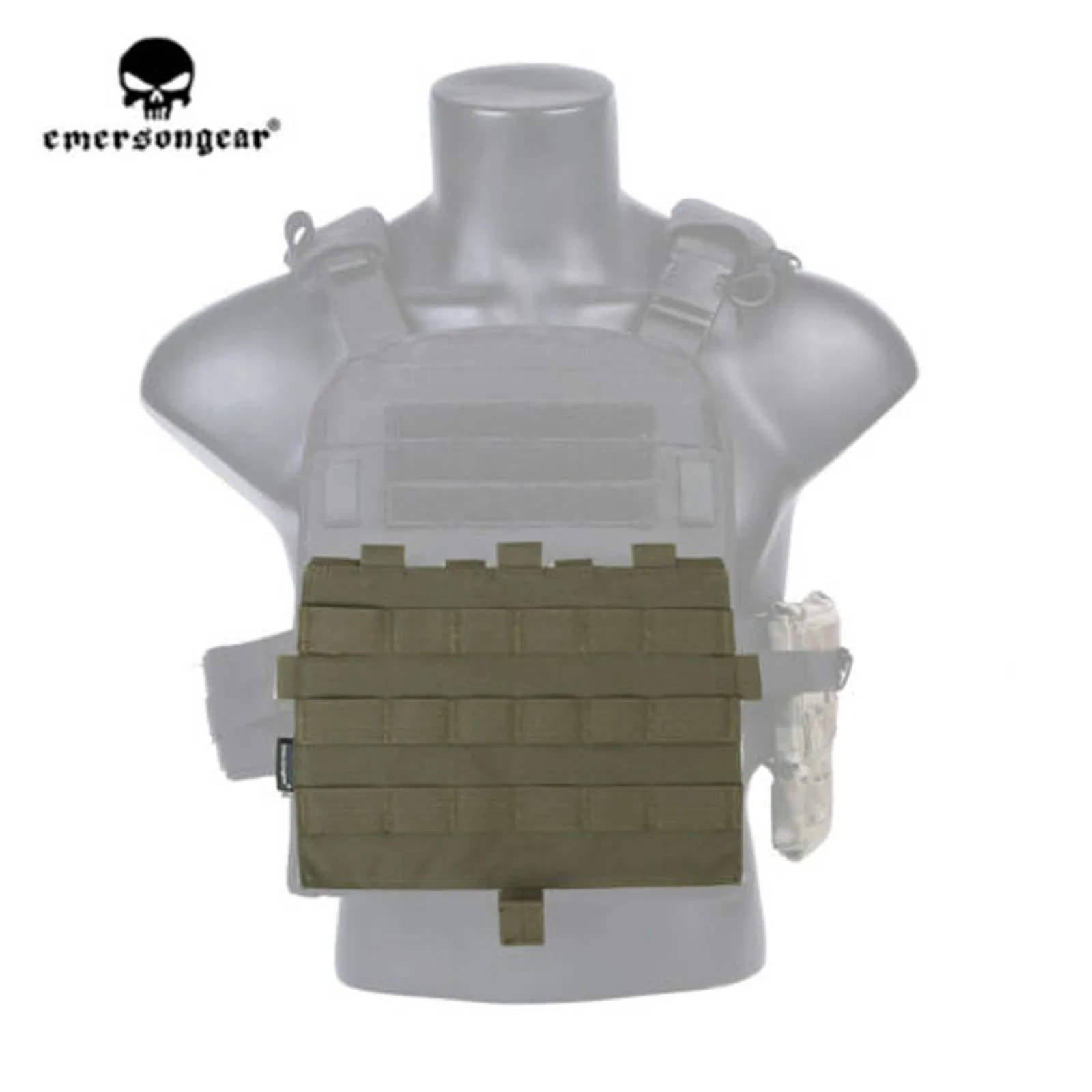 

EmersonGear MOLLE Panel For:AVS JPC2.0 VEST Combat Vest Accessories EM9288 Range Green