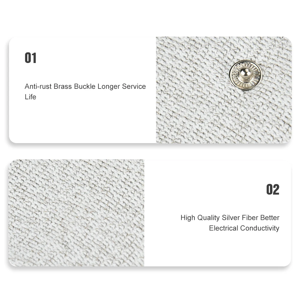 Проводящие перчатки из серебристого волокна EMS носки для запястья