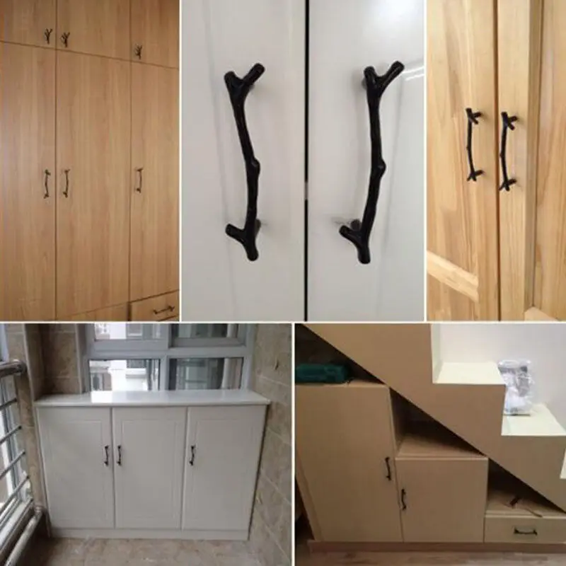 1 шт. креативные винтажные ручки для мебели антикварные Серебристые черные