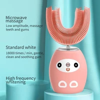 sonic electric toothbrush for children u type 360 %e2%80%8b%e2%80%8bdegree automatic teeth cleaner ipx8 waterproof teeth kids toothbrush