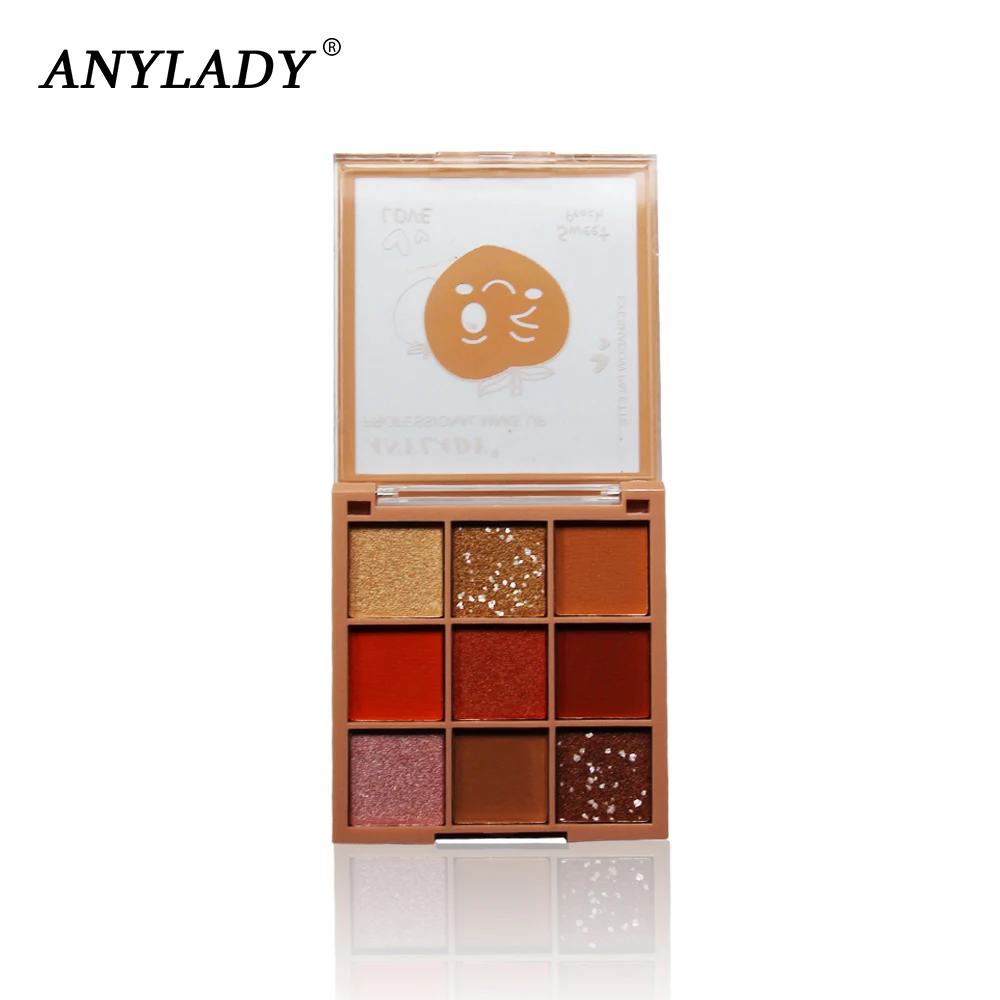 

ANYLADY Nine Grid Eye Shadow Palette Wholesale Long-lasting Natural Shimmer Matte Professional Makeup Pigment