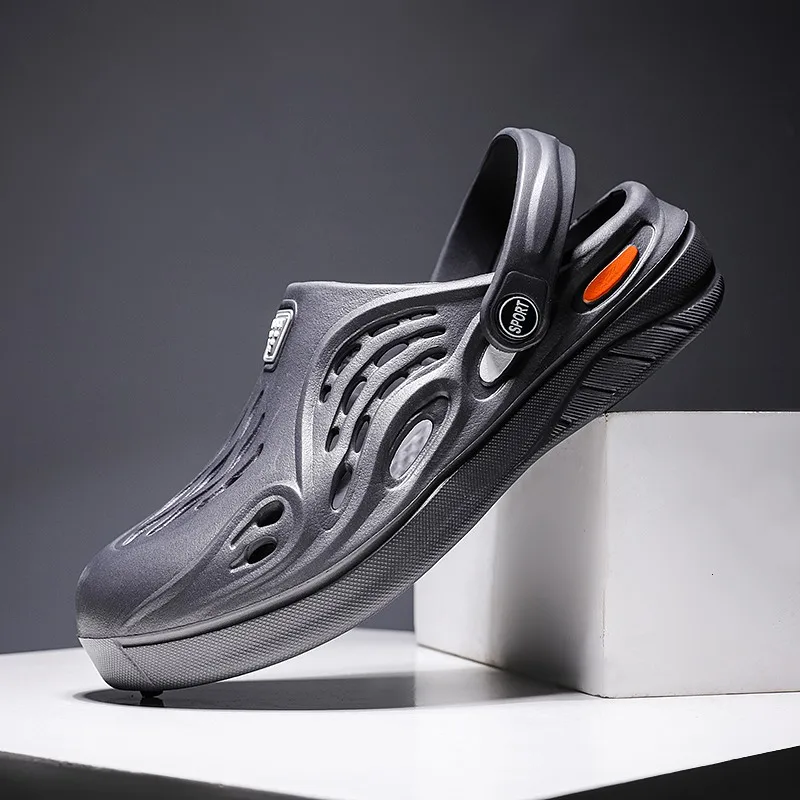 

Ultra Light Men Sandals EVA Clogs Hole Shoes Crok Rubber Clogs for Men EVA Unisex Garden Shoes Black Crocse Adulto Cholas Hombre