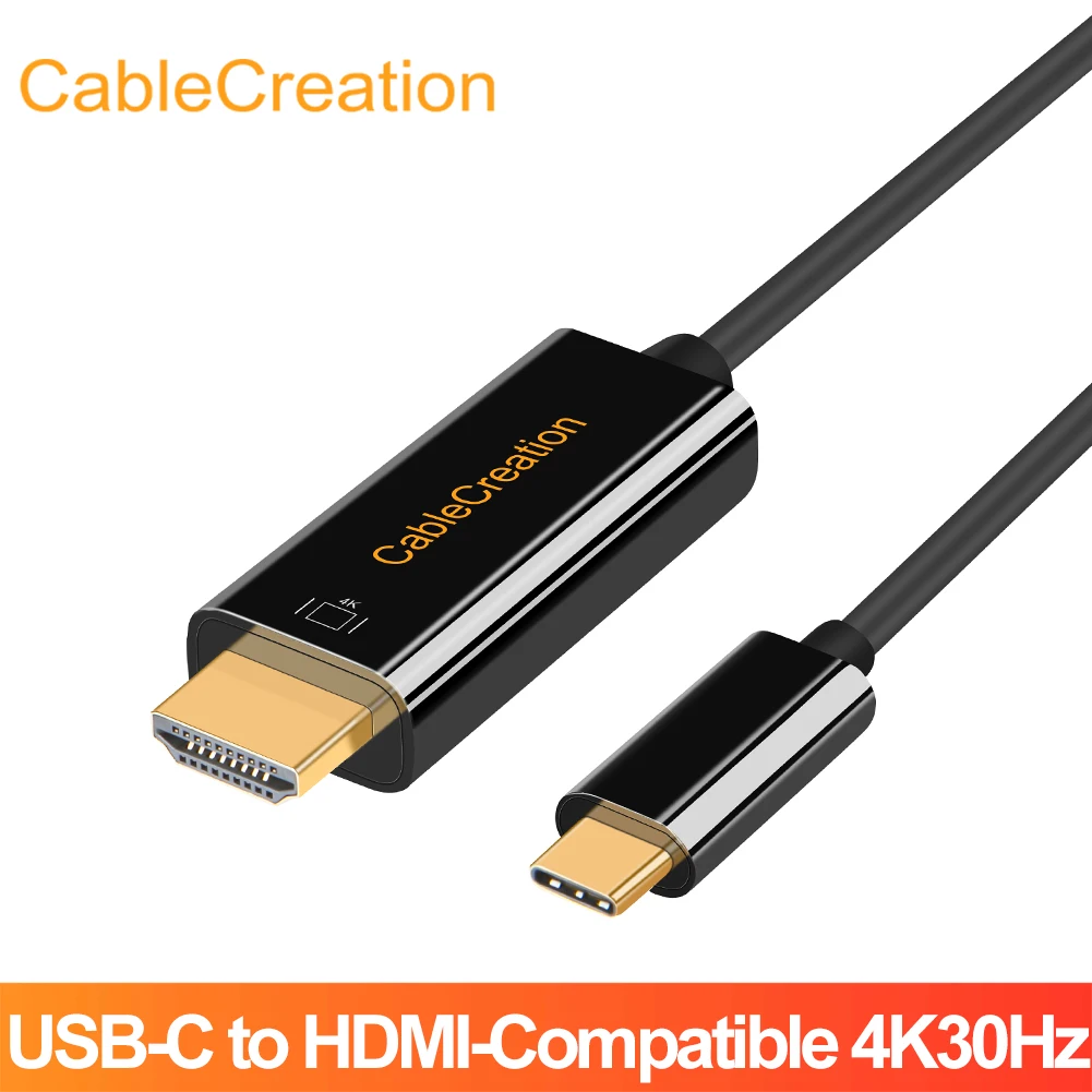 CableCreation USB C к HDMI-совместимый адаптер 4K Type HDMI-кабелю для дома и офиса 6 футов работы