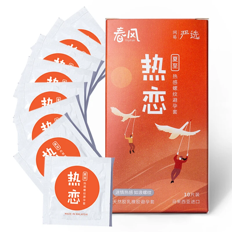 Презервативы TryFun выпуклые из натурального каучука 10 шт. | Красота и здоровье