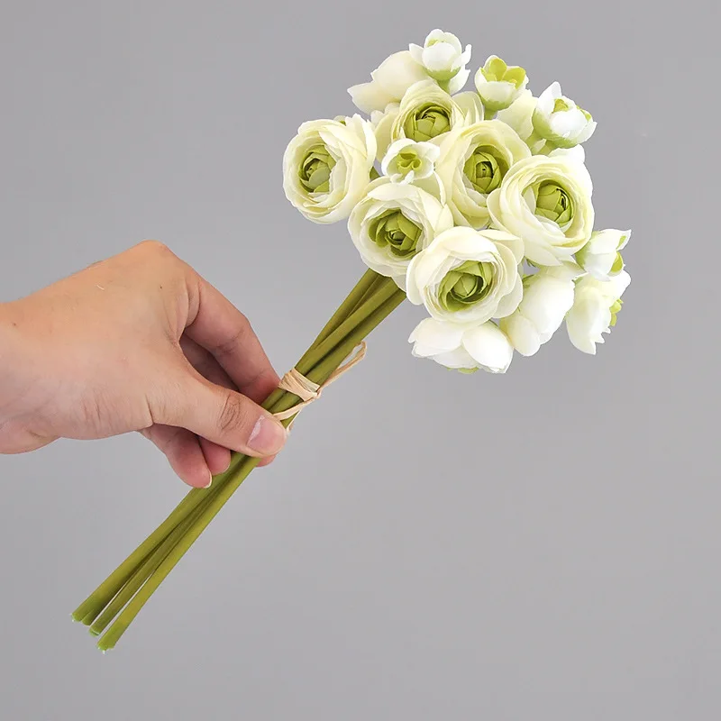 Искусственные цветы LaurelChow, шелковые розы и лотосы, 6 шт.