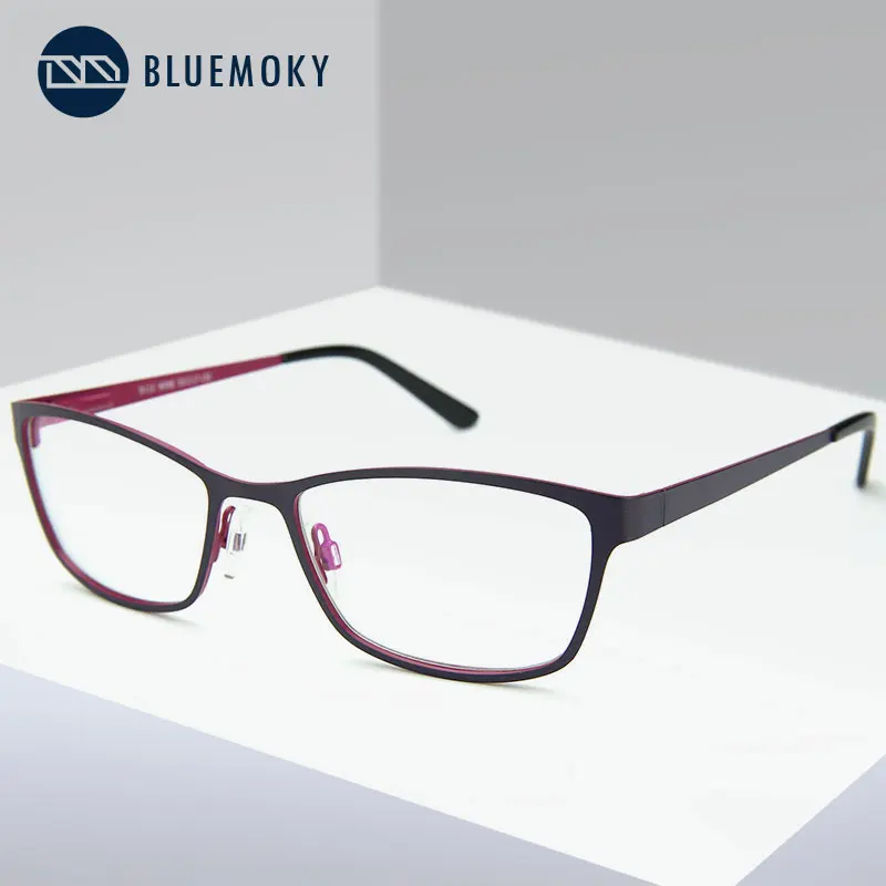BLUEMOKY очки по рецепту, оправа для женщин, оптическая оправа для близорукости, очки для дальнозоркости, прозрачные очки BT8018
