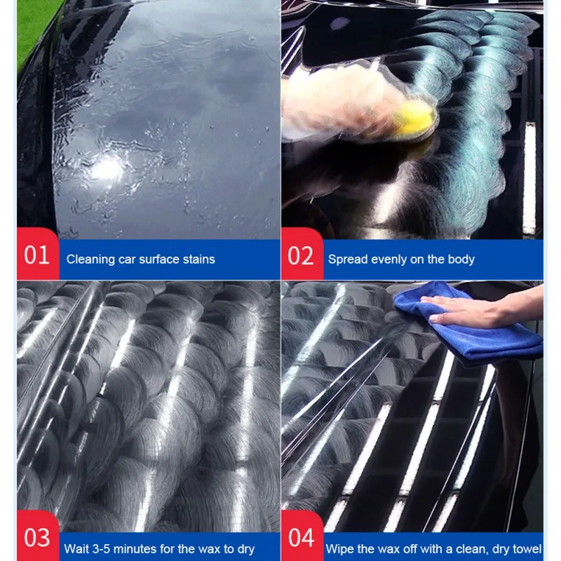 

ONEWELL 1PCS 100G Car Polishing Paste Wax Scratch Repair Agent Paint Car Crystal Hard Wax Paint Care Waterproof Coating Wax