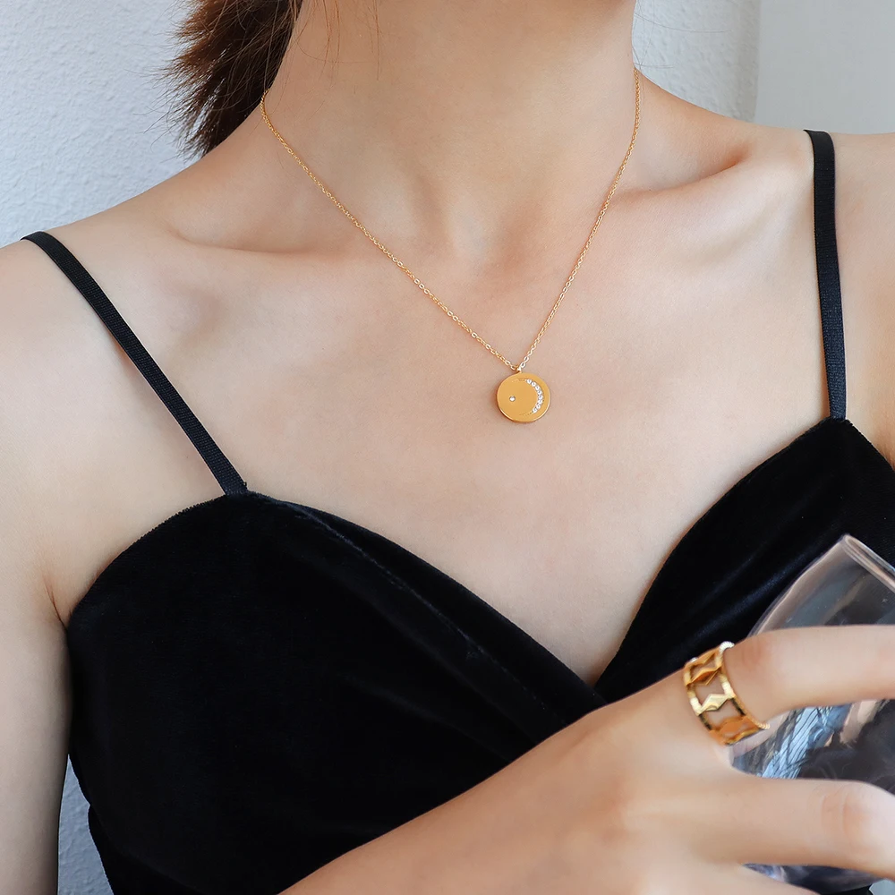 TOSOKO из нержавеющей стали серьги-гвоздики с кристаллами Swarovski бренд Циркон