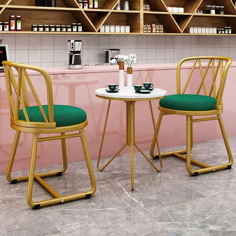 

Modern minimalist girl bedroom dressing table stool light luxury backrest net red coffee table chair nail makeup stool