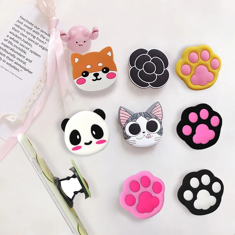 Универсальное кольцо держатель с кошачьими крапанами на палец раздвижной для