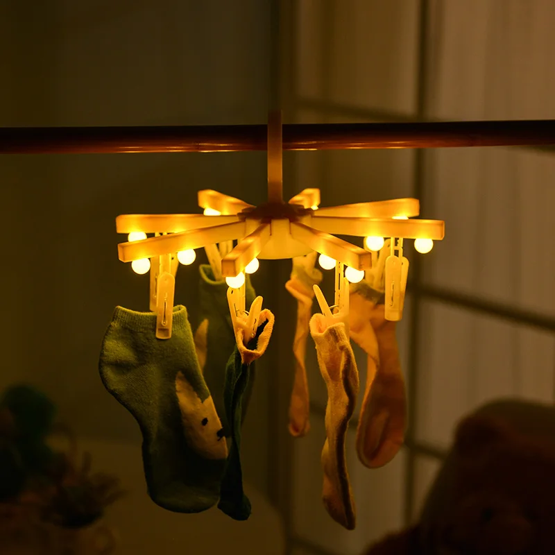 8 фото зажимов 15 LED одежда складные подвесные светильники для подвешивания