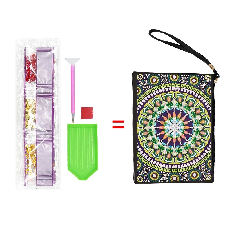 Diy Special Shaped Diamond Painting Wristlet Wallet Women Bag Embroidery Cross Stitch For Gifts 4Stb08 | Дом и сад