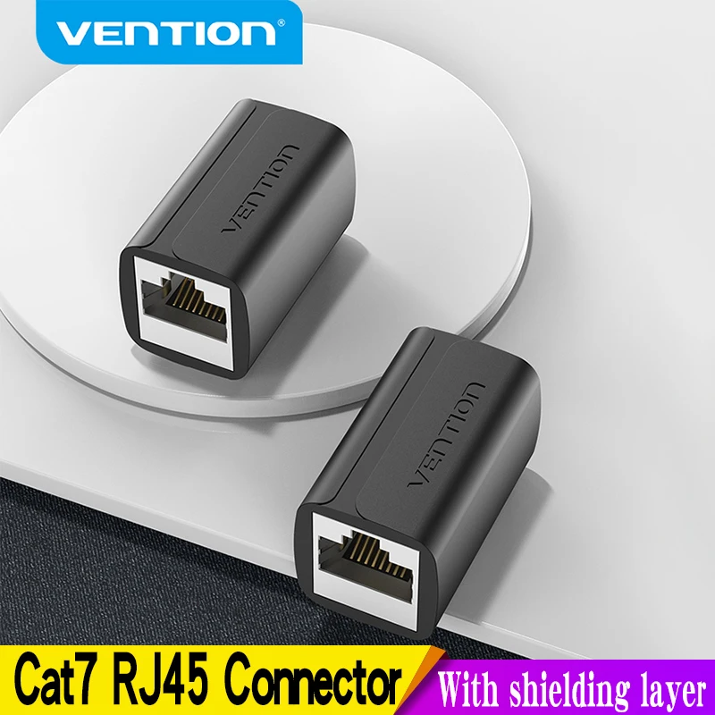 Vention Cat7 RJ45 разъем Cat7/6/5e Ethernet Женский 8P8C патч Сетевой удлинитель адаптер для кабеля
